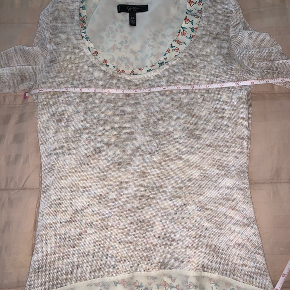 Jessica Simpson Sweater Tunic Floral Mini Dress - Picture 7 of 15